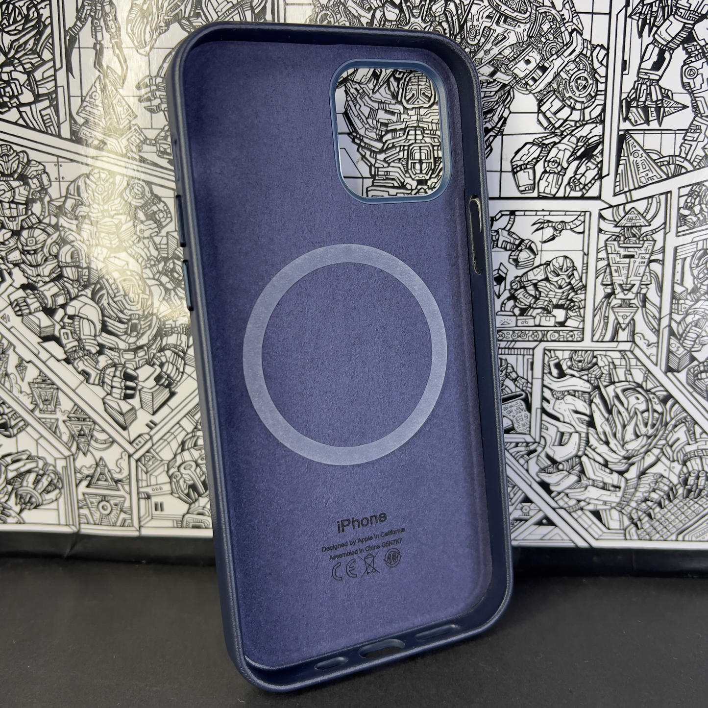 MagSafe Leather Case | iPhone 12 Normal | iPhone 12 Pro | Deep Blue