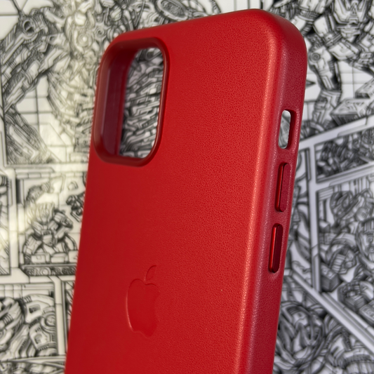 Apple Wallet De Cuero MagSafe Rojo iPhone 12 - Backfone
