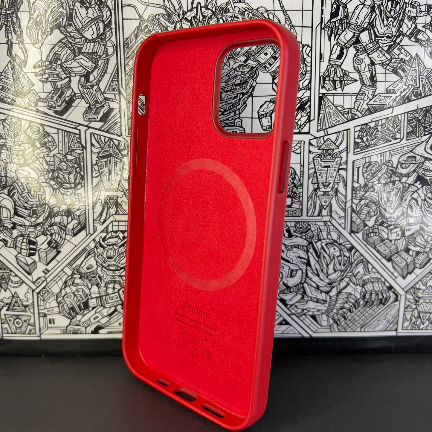 MagSafe Leather Case | iPhone 12 Normal | iPhone 12 Pro | Red