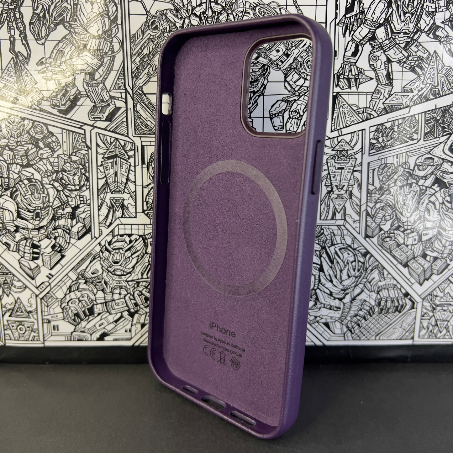 MagSafe Leather Case | iPhone 12 Normal | iPhone 12 Pro | Deep Violet