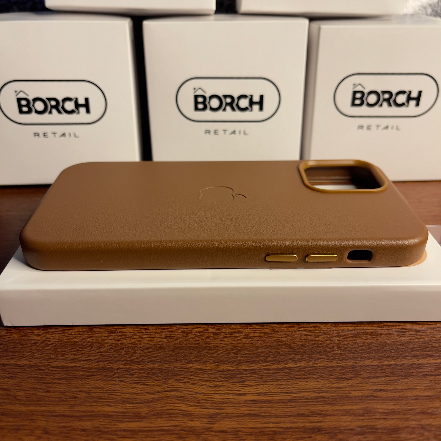 MagSafe Leather Case | iPhone 12 Normal | iPhone 12 Pro | Saddle Brown