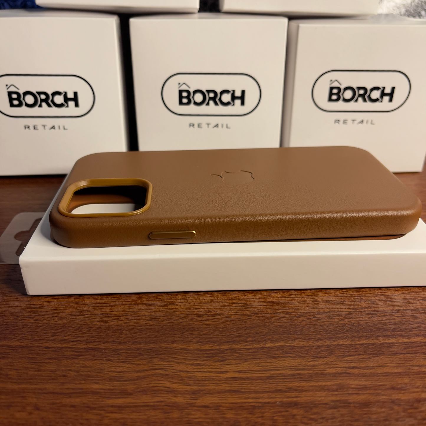 MagSafe Leather Case | iPhone 12 Normal | iPhone 12 Pro | Saddle Brown